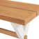 Chelsea 72" Wide Farmhouse Style Table With Crossed Legs Rectangular Dining Table with Bench