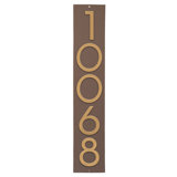 Floating Modern 4" Number Vertical Address Plaque (5 Digits)