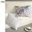 Ensembles de literie confortables en polyester, motif floral bleu pour un usage domestique