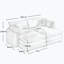 Canapé 2 places avec 2 repose-pieds-266922812