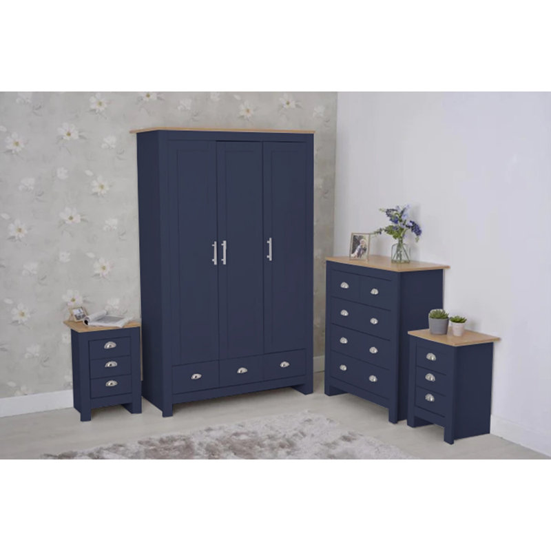 Susana Piece Bedroom Set, Navy