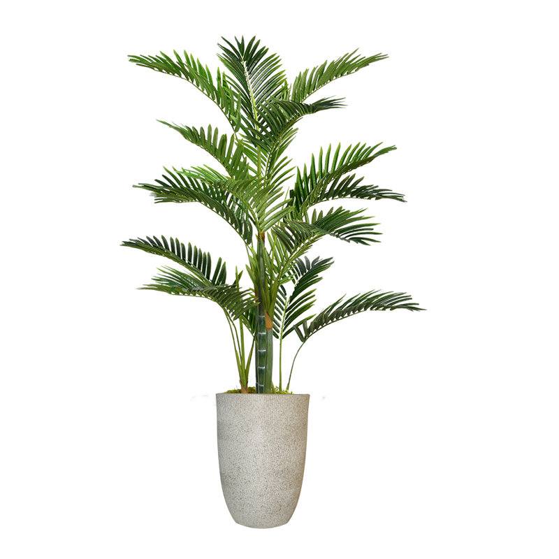 Palmier artificiel Panama en pot, H 56 po x l 38 po x P 38 po