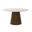 Nancy Round Faux Marble Top Dining Table