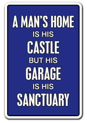 Un garage Mans est son sanctuaire