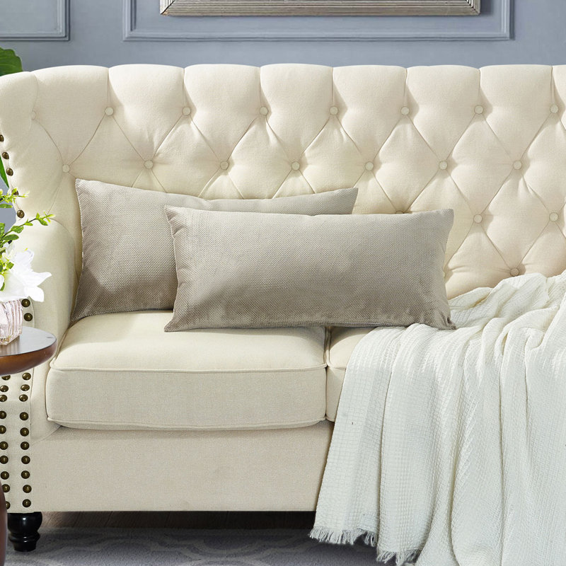 Housse de coussin lombaire 14 po Milliken, Taupe