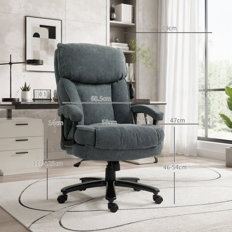 Fauteuil de direction Big & Tall avec mousse haute densité