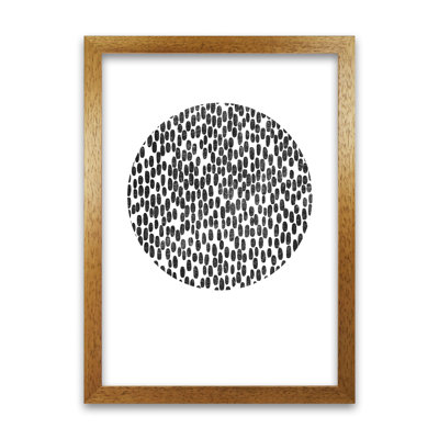 Mid Century Dots Circle Original - Print