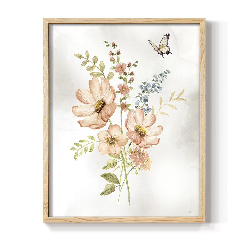 «Summer Arrangement II», reproduction encadrée - bois massif, H 11 po x l 9 po