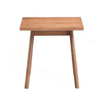 Table de bout décontractée de style Mid-Century décontracté et élégant avec finition naturelle