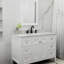 Robinet pour salle de bain à 2 poignées, noir mat, robinet de lavabo surdimensionné, 3 trous, robinet pivotant à 360 °, robinet de lavabo moderne, 8 pouces