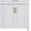 Meuble-lavabo de 36 pouces avec lavabo, meuble-lavabo simple avec quatre tiroirs (dont un tiroir rabattable), deux portes et une tablette réglable, armoire avec lavabo en céramique-805204697