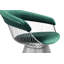 Chaise avec accoudoirs et accoudoirs en velours vert Pangea Home Modern-1903499052-1903499054