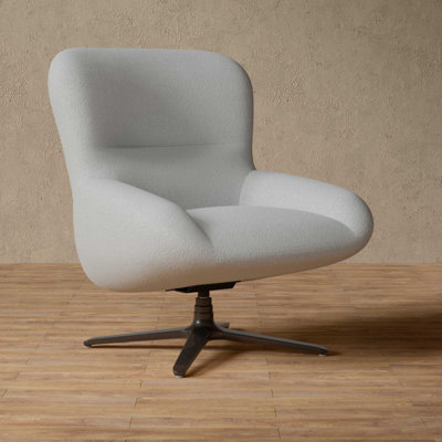 Lockhart Upholstered Swivel Club Chair