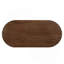 Kane Oval Wooden Dining Table with Thick-Top