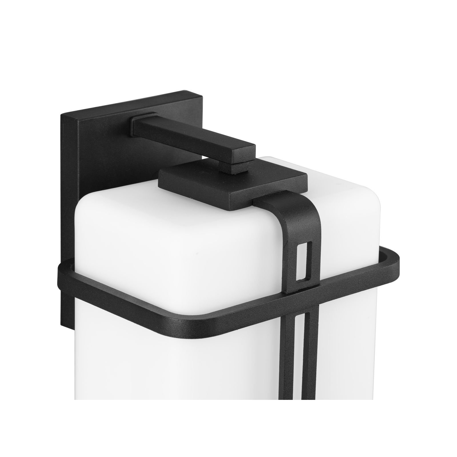 Broaderick Single Light Outdoor Aluminum Wall Light, 15.25" H x 8.5" W x 7.62" D