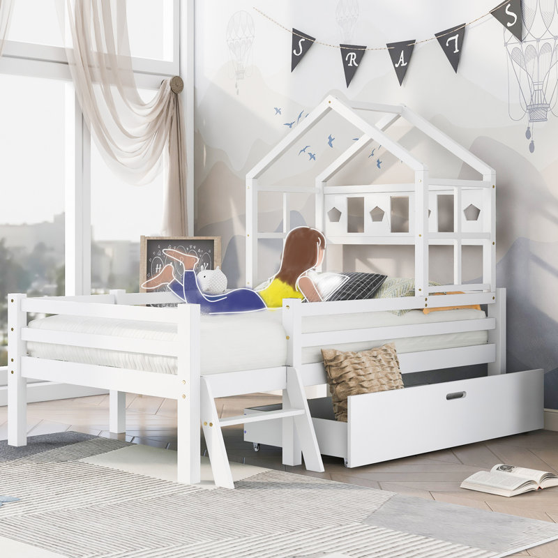 Peekskill EU Single - 90 X 200 Cm Solid Wood Storage Bed