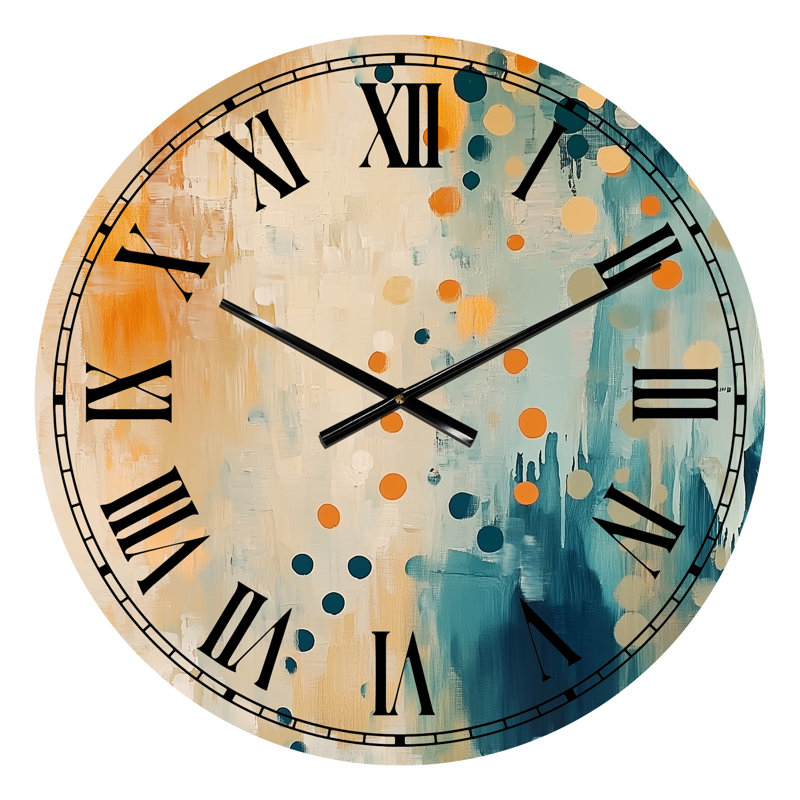 «I'm Take It Under considérer 2» - Grande horloge murale moderne, Petit
