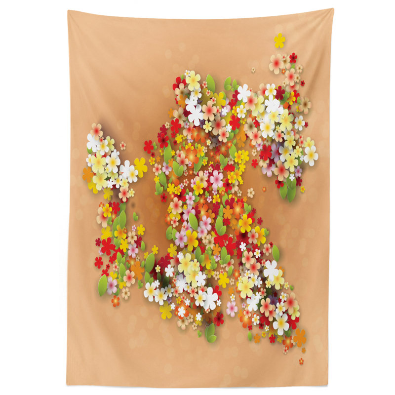 Floral Tablecloth, 52" L x 70" W