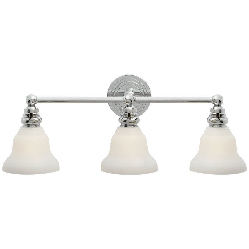 Chapman & Myers Boston Functional Triple Light, Chrome