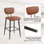 Upholstered Bar Stool with Steel Frame-653668581