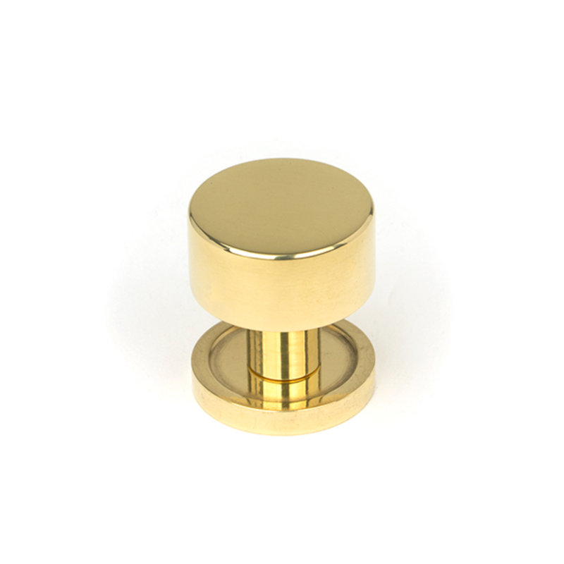 Round Knob, Polished Brass, 2.5 cm