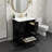24"W Free-Standing Single Bathroom Vanity Set With Ceramic Sink, 3 Drawers & Storage Cabinet With Door Shelves-510909602