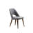 Adella Chair - Anthracite & Walnut