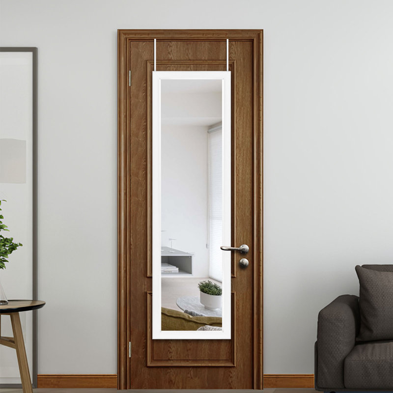 Miroir pleine grandeur Ananias, 55,12 po x 15,75 po, Blanc