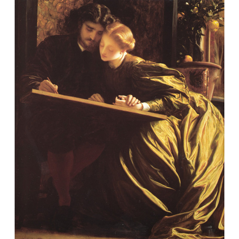 La lune de miel du peintre, H 23 po x l 20 po