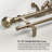 Rukshan Iron Adjustable Double Curtain Rod-463247439