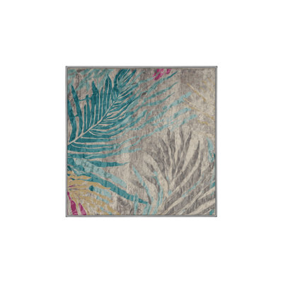 Machine Washable Gray Area Rug