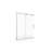 Vinesse 76 in. H Single Added Frameless Shower Door with Header and Clear Glass-15662727-15662729-88987011
