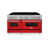 Satin Stainless Steel and Red Matte