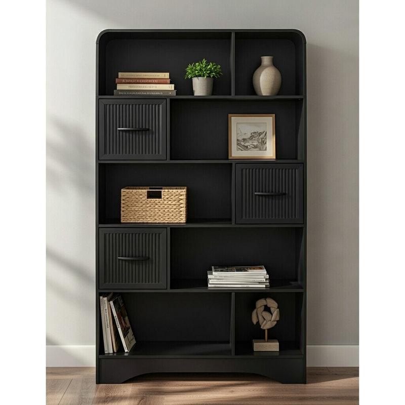 Bookcase 48x70 - Black, Black