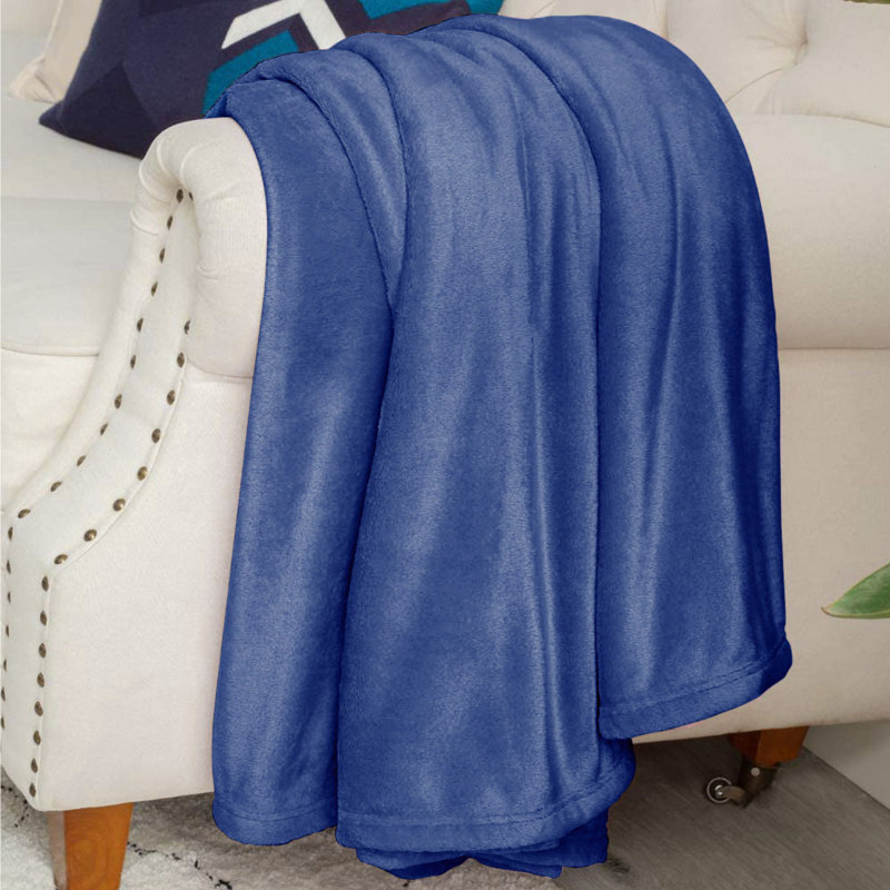 Throw Blanket, 27.5" W x 39.5" L, Blue