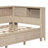 Twin Wood Daybed With Shelves And 3 Drawers, Antique White, Solid Construction, No Box Spring White Multi Wood, Needed-660435519