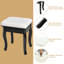 Ensemble coiffeuse avec tabouret et miroir Sindelar-617118522
