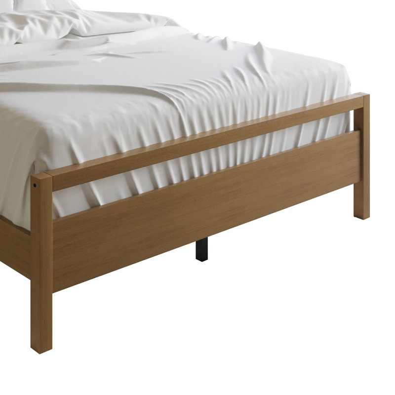 Lit double à panneau Ontario, Chêne clair, Complète