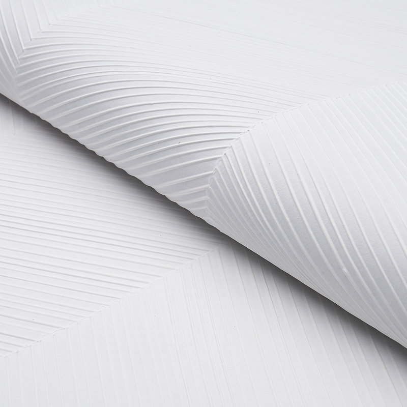 Papier peint à motif de chevrons, blanc