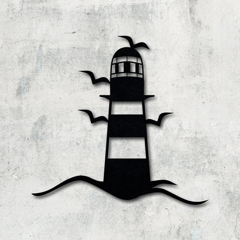 Handmade Coastal Buildings & Architecture Wall Decor on Metal