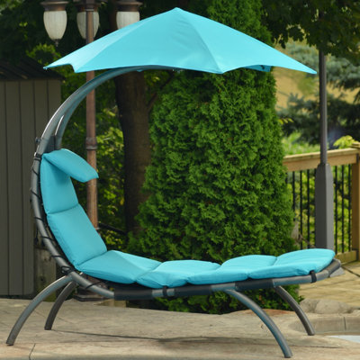Vivere Maglione Original Stationary Dream Lounger with Removable Cushion and Umbrella by Ebern Designs