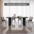 Pearlena 70.87" Modern Rectangle Black Dining Table Set with 8 Chairs for Kitchen, Bar, Living Room-1090927099-1090927103