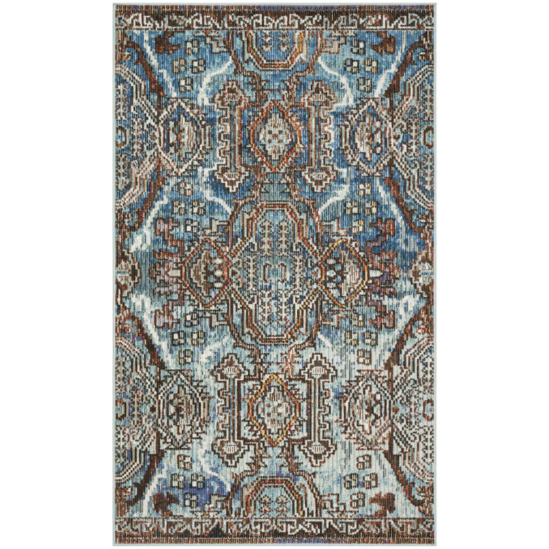Haddad Oriental Hand Woven Area Rug, Rectangle 91 x 152 cm