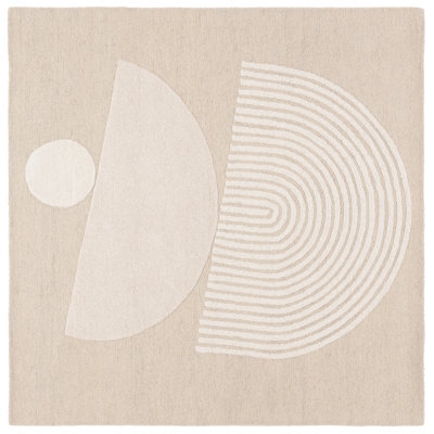 Latoyer Ebony Hand Tufted Wool Pile Rug