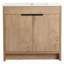Meuble-lavabo autoportant 36 po avec poignées en métal 36 po imitation chêne couleur Bvb02436imo-503957451