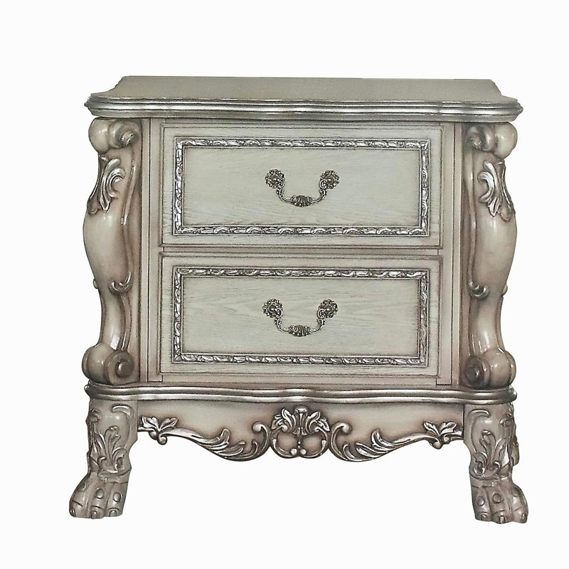 Table de chevet 2 tiroirs Vintage