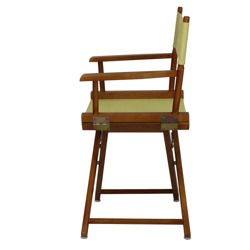 18" Folding Director Chair, Honey Oak, Sage