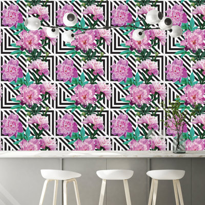 Ostler Peel & Stick Floral Roll