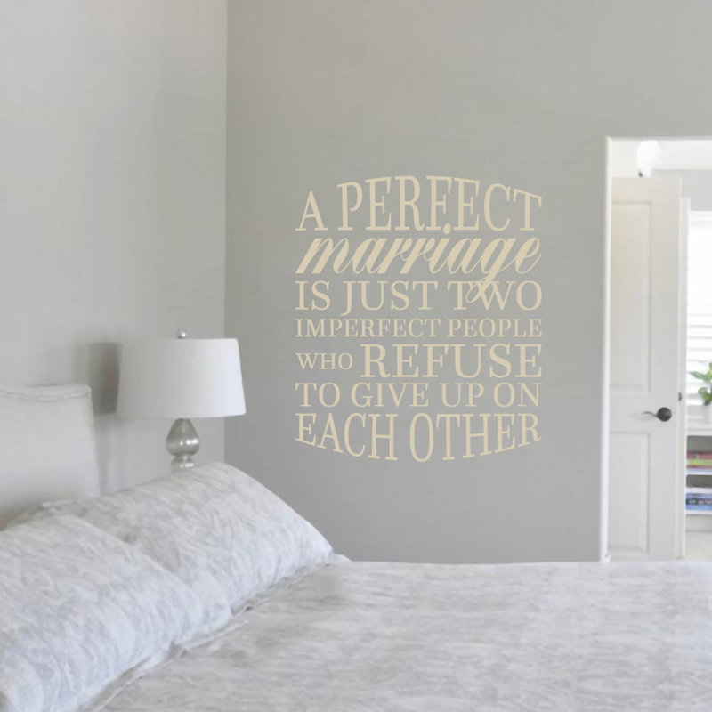 Adhésif décoratif «A Perfect Wedding», Beige clair