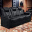Canapé inclinable de luxe, cuir véritable, expérience de théâtre moderne